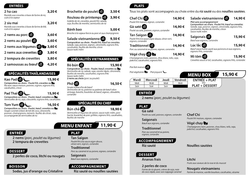 Tan Saigon - Menu Image 1