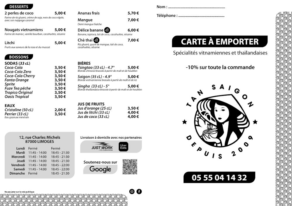 Tan Saigon - Menu Image 2